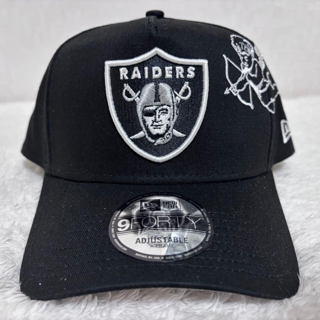 【海外限定】ニューエラ ラスベガスレイダース 9FORTY Aフレーム ブラック