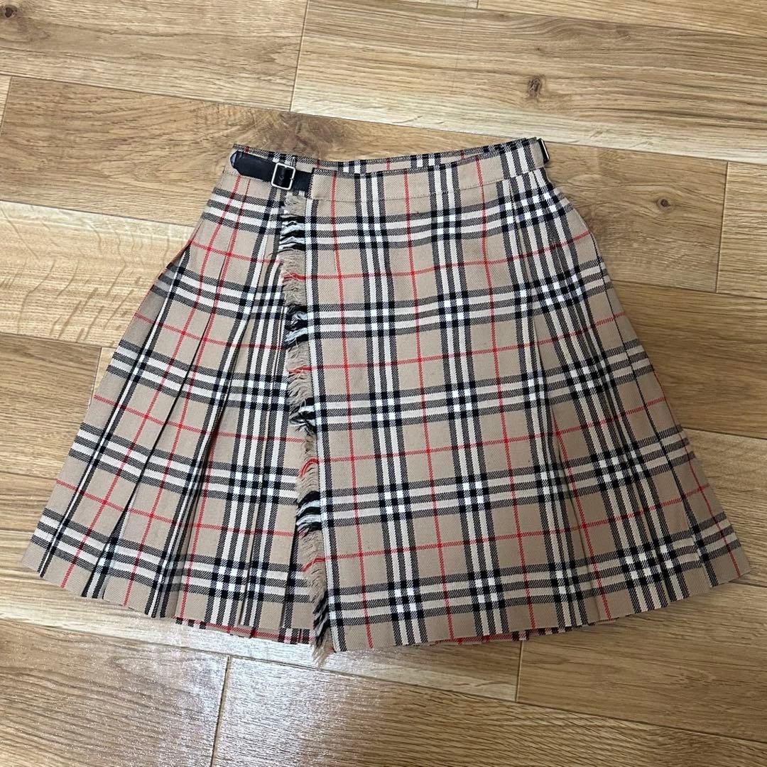 Burberry London ノバチェック 巻きスカート プリーツスカート