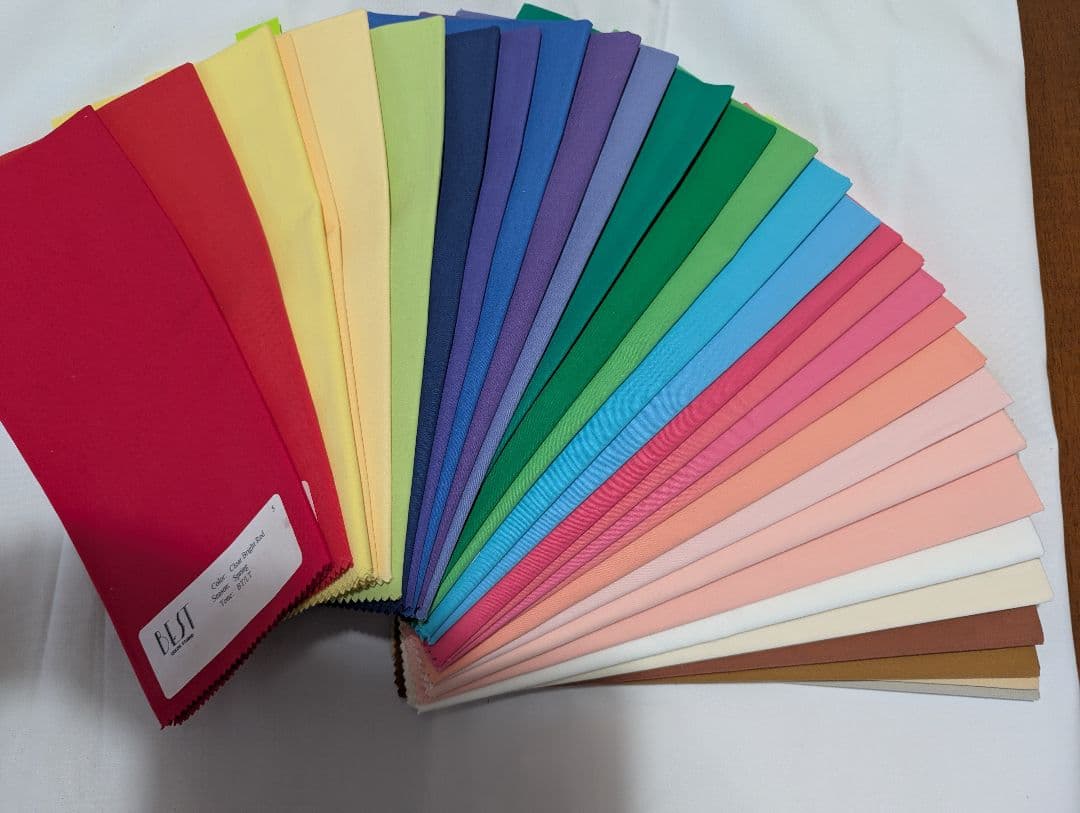 パーソナルカラー　ドレープ120色セット　手芸　パッチワーク生地にも