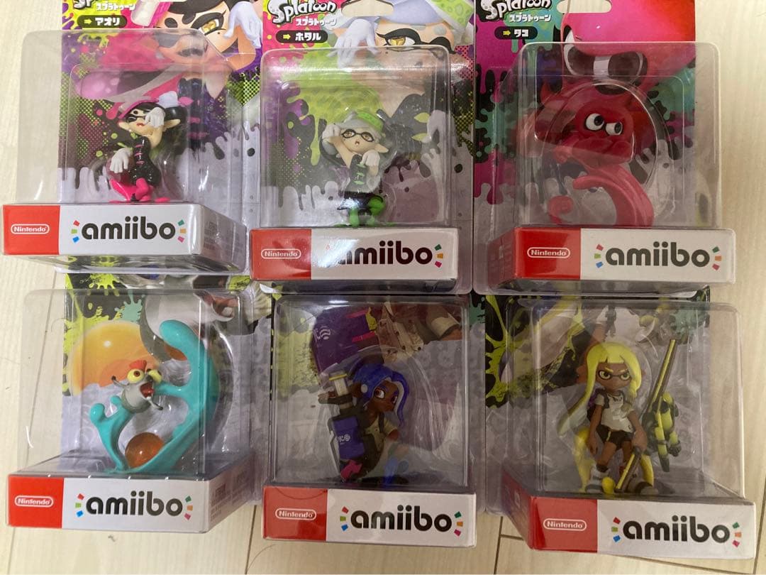 amiibo タコ　ホタル　アオリ　コジャケ　オクトリング　ブルー　インクリング