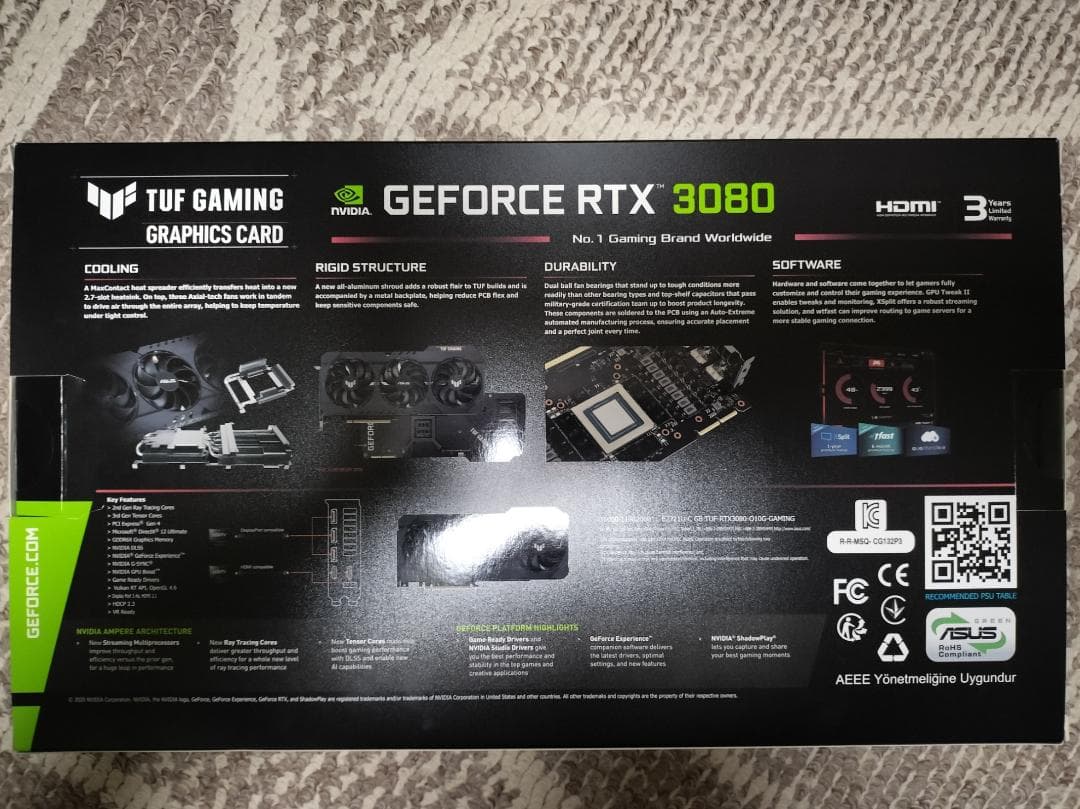 グラフィックボード・グラボ・ビデオカード ASUS TUF Gaming GeForce RTX 3080 OC