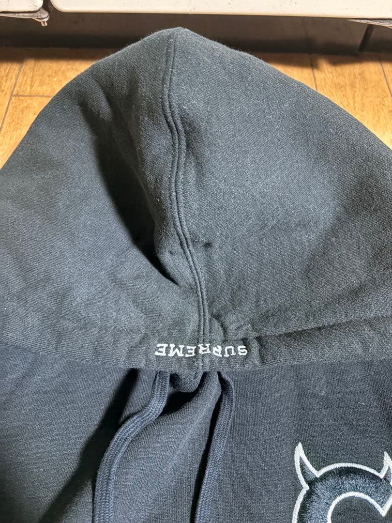 Supreme Sロゴツノパーカーブラック