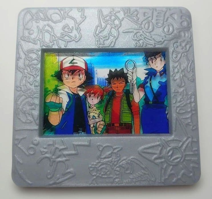 Meiji ポケモン ピクチャーフレーム　ジュンサー タケシ カスミ サトシ