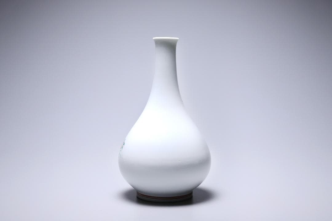 十四代酒井田柿右衛門　錦秋草鶉文花瓶　共箱　美品　柿右衛門　有田焼【正一古美術】