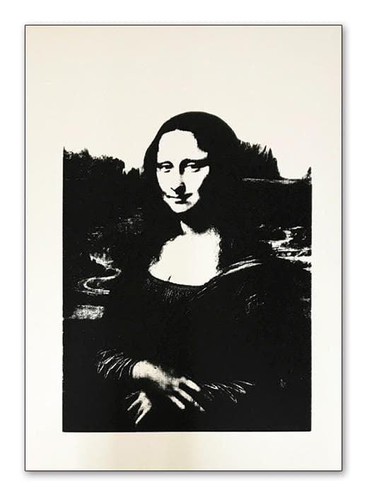 Sunday B モナリザ Black on Vellum/ポスター