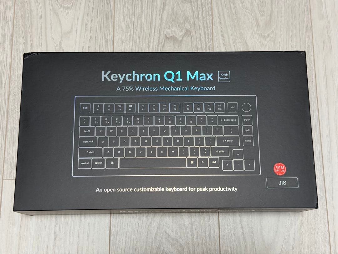 Keychron Q1 Max ワイヤレスメカニカルキーボード JIS バナナ軸