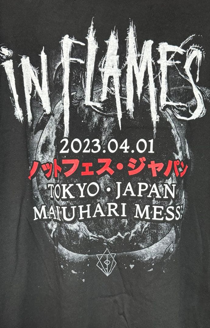 【即購入歓迎】IN FLAMES ノットフェス・ジャパン2023 Tシャツ
