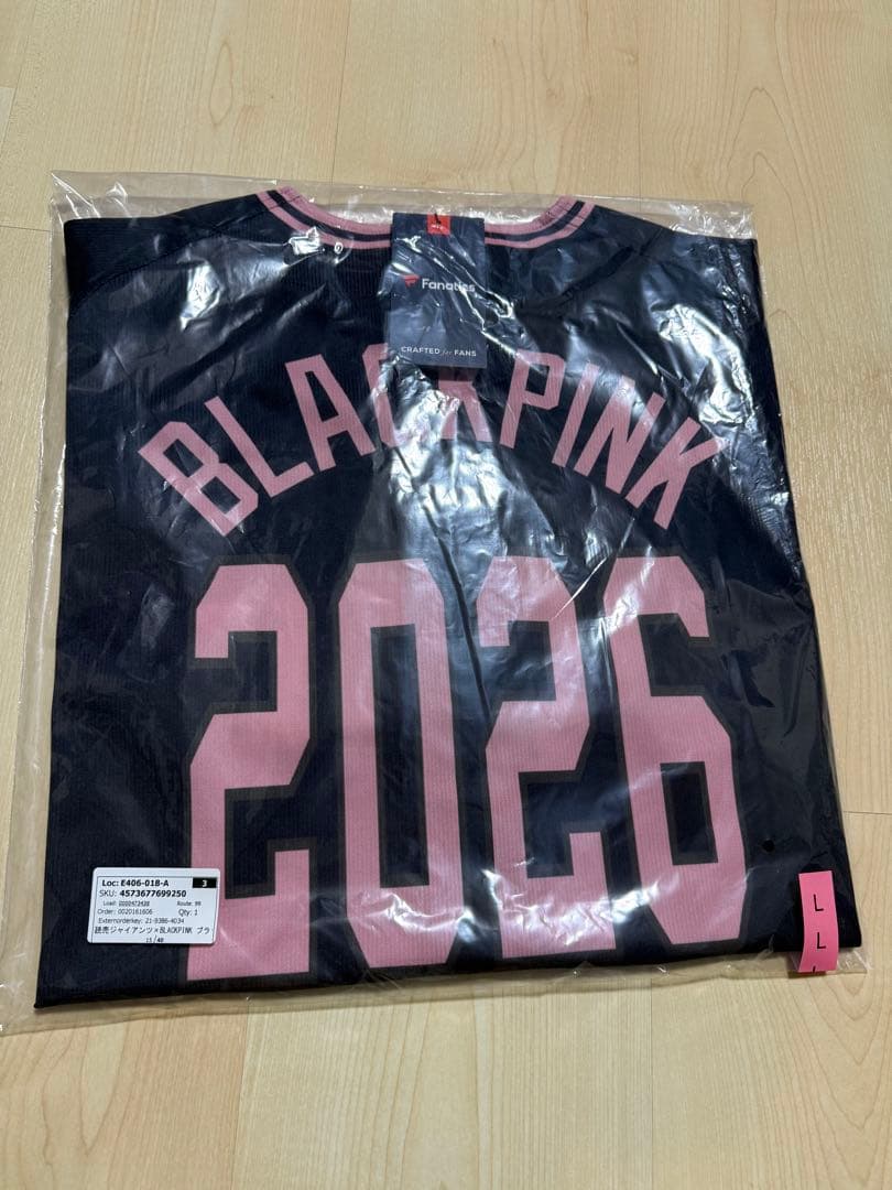 読売ジャイアンツ×BLACKPINK ユニフォーム ブラック Ｌサイズ