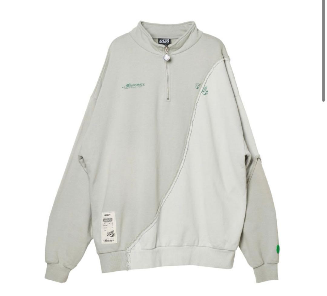 ずとまよ　愛ペガ　Half Zip Sweat Gray トレーナー　Lサイズ
