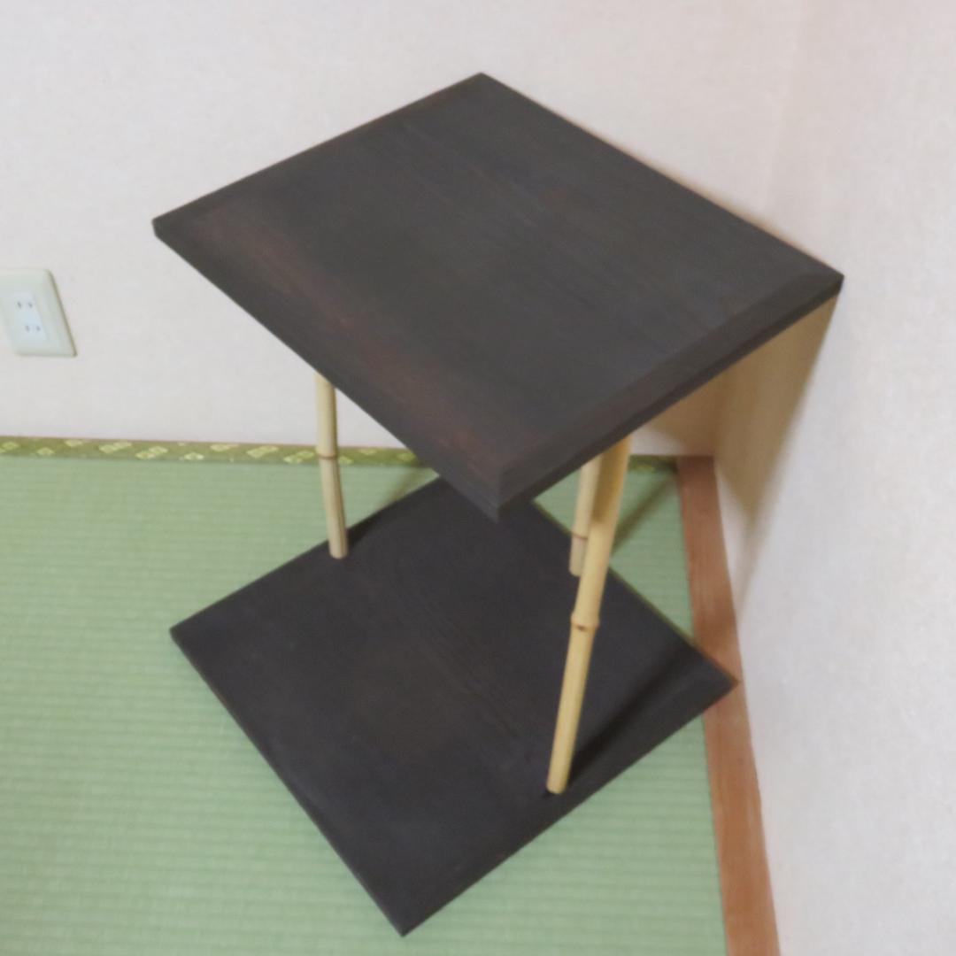 棚 茶道具 五行棚 玄々斎好 竹 木製 黒