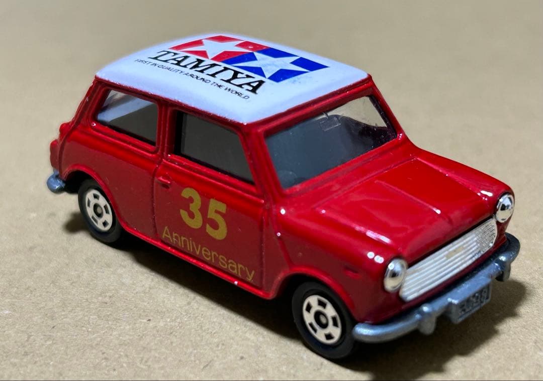 トミカ ミニクーパー クリヤマ模型 タミヤ 赤 ホイール銀
