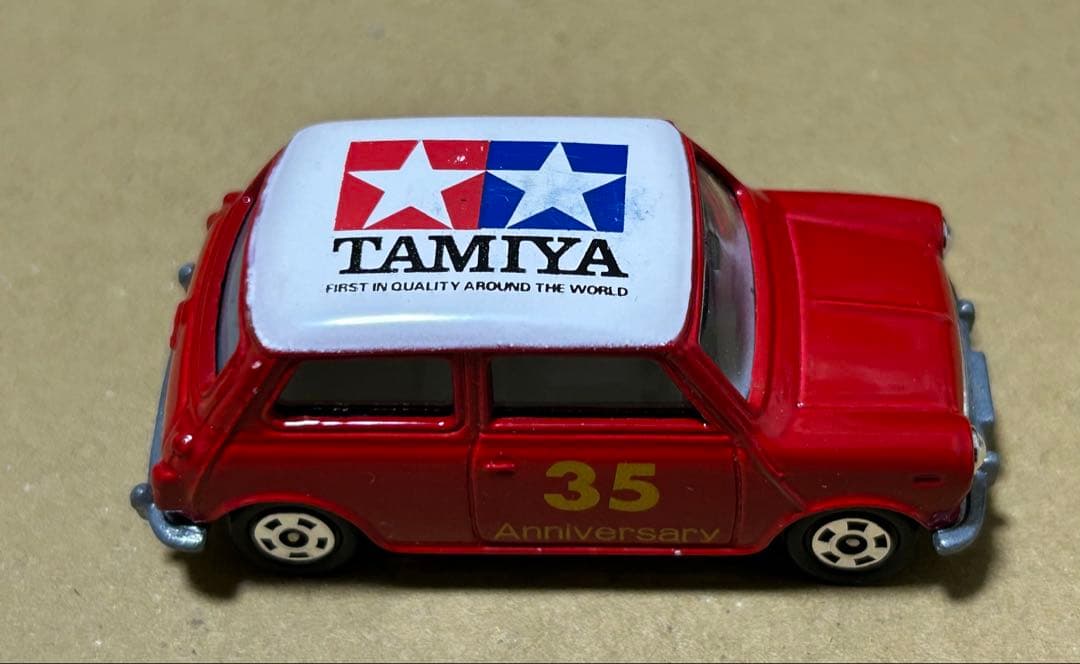トミカ ミニクーパー クリヤマ模型 タミヤ 赤 ホイール銀