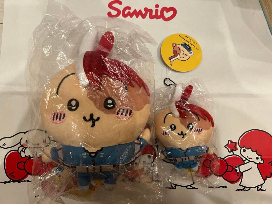 ヒロアカ ちいかわ うさぎ マスコット ぬいぐるみ マスコット　セット轟焦凍