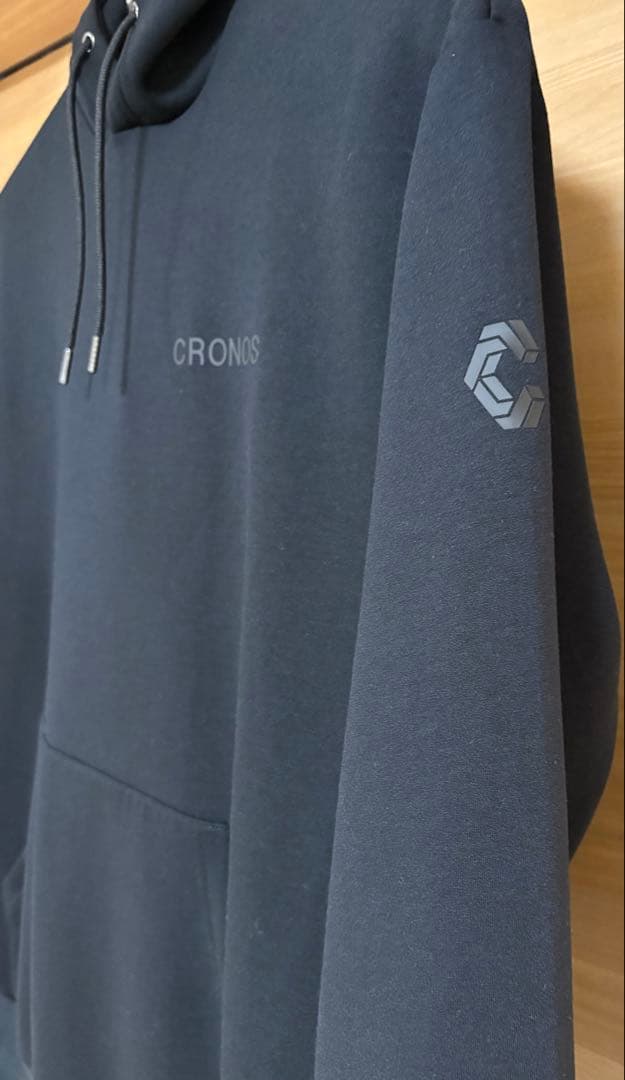 CRONOS CIRCLE LOGO HOODIE BLACK クロノス