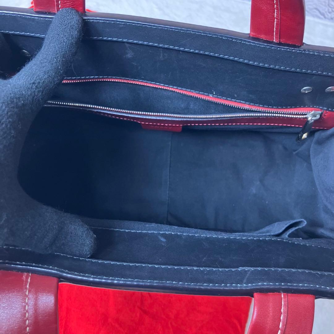 美品✨バリー ハンドバッグ Wポケット Bロゴ レザー 本革 自立型 ブラック