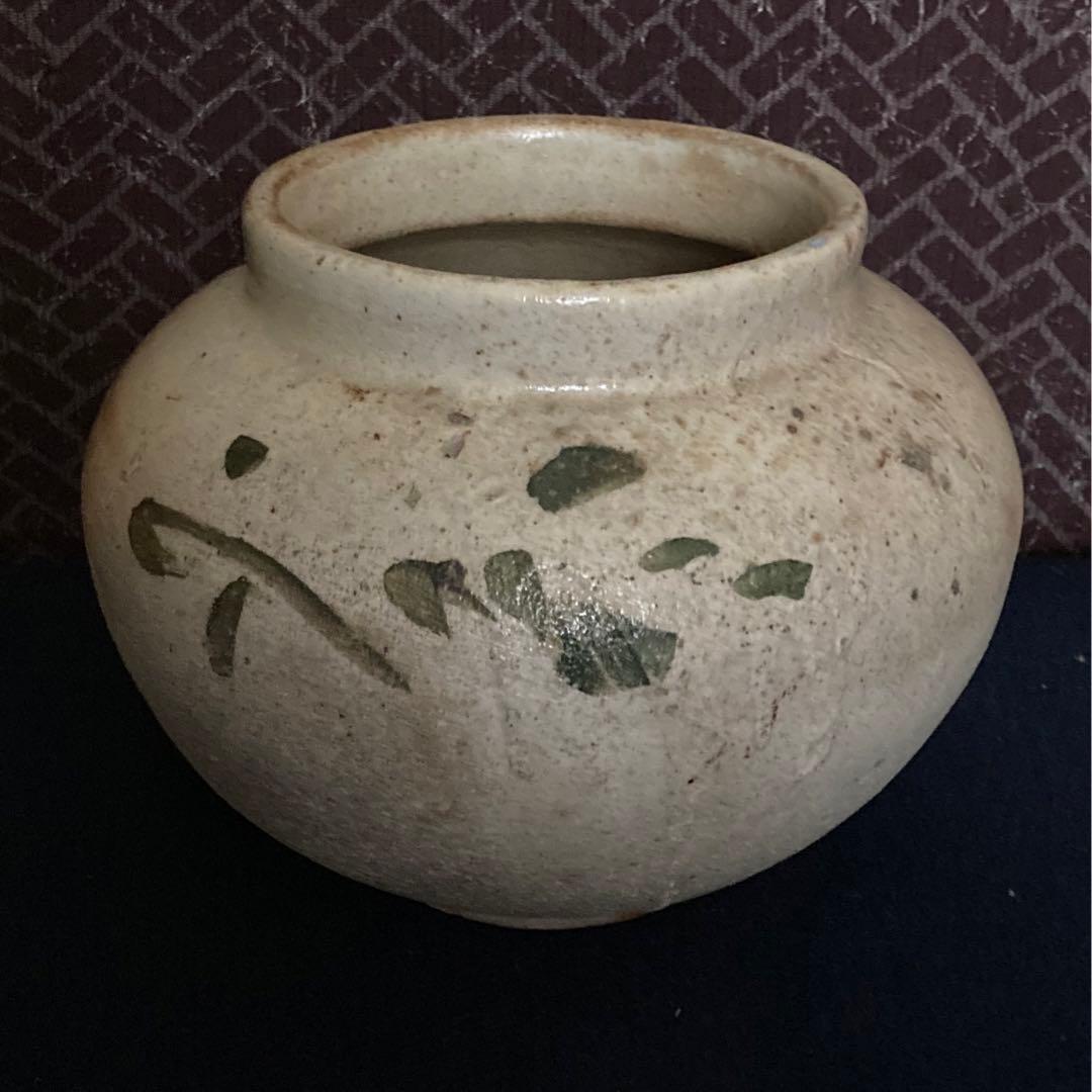 李朝期　　李朝草木文壷　　李朝時代