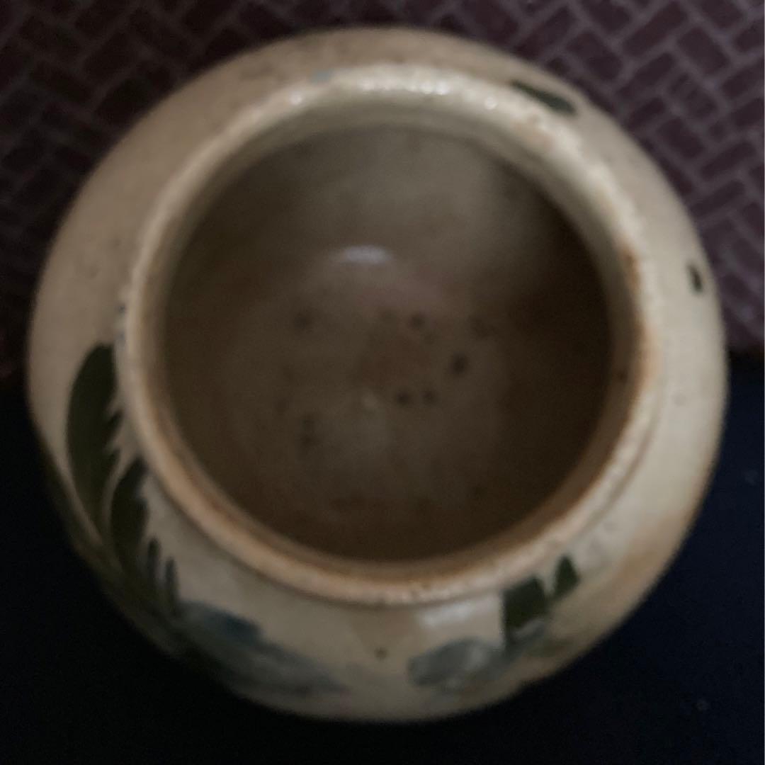 李朝期　　李朝草木文壷　　李朝時代