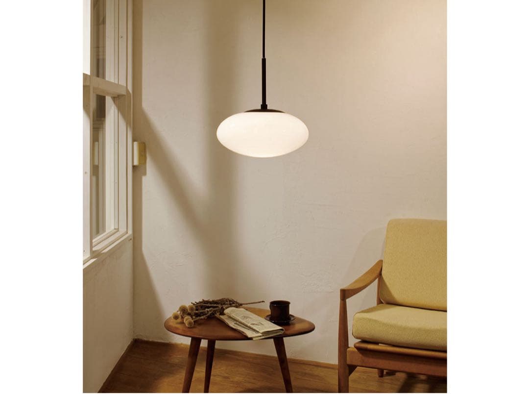 オーバル型ペンダントライト ホワイト