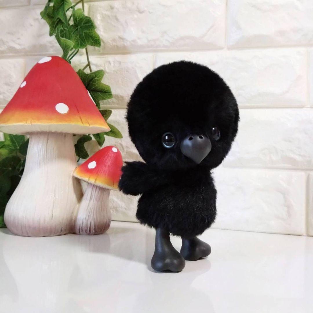ぬいぐるみ✽アートドール✽カラスのかーくん✽中サイズ