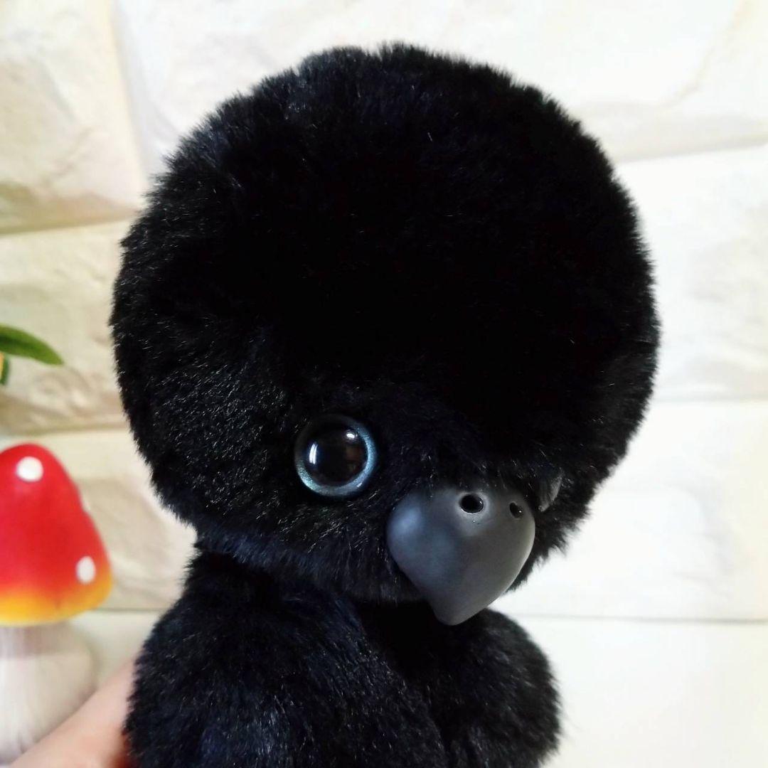 ぬいぐるみ✽アートドール✽カラスのかーくん✽中サイズ
