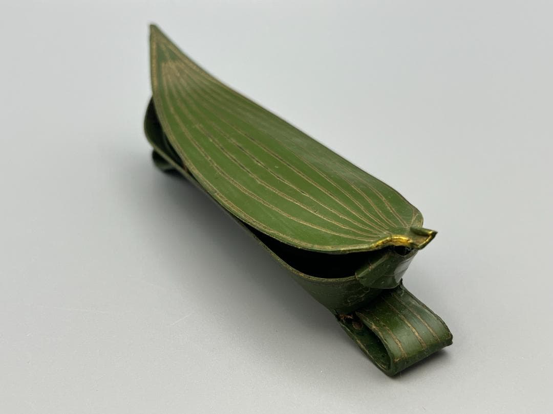 茶道具　乾漆　笹舟　香合　中川正斎　共箱　漆芸　夏　川遊び　茶会　稽古　ささぶね