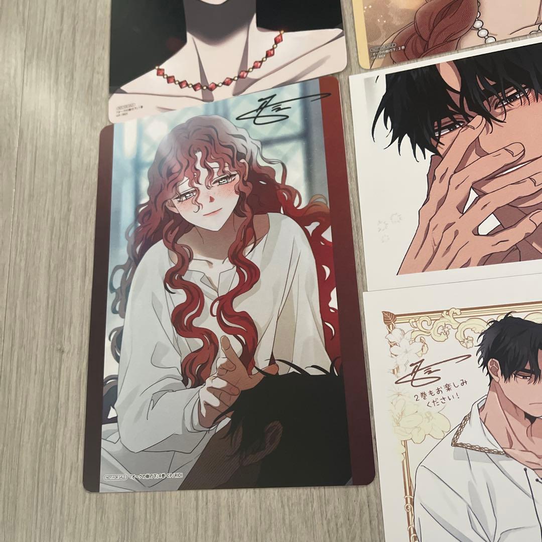 特典のみ　オークの樹の下①②③④アニメイト限定ビジュアルボード　小説　イラスト