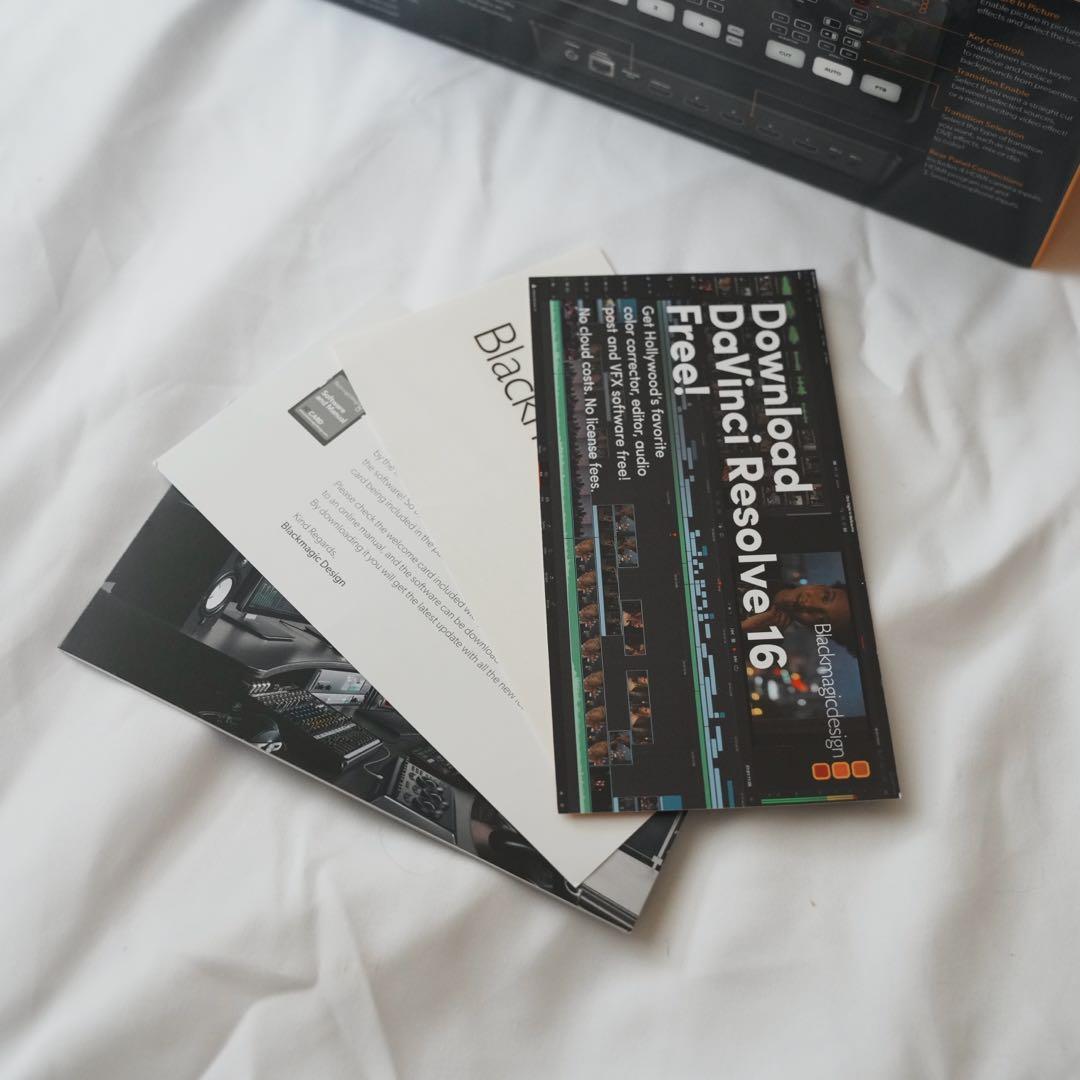 ATEM Mini Blackmagic design外箱付属品