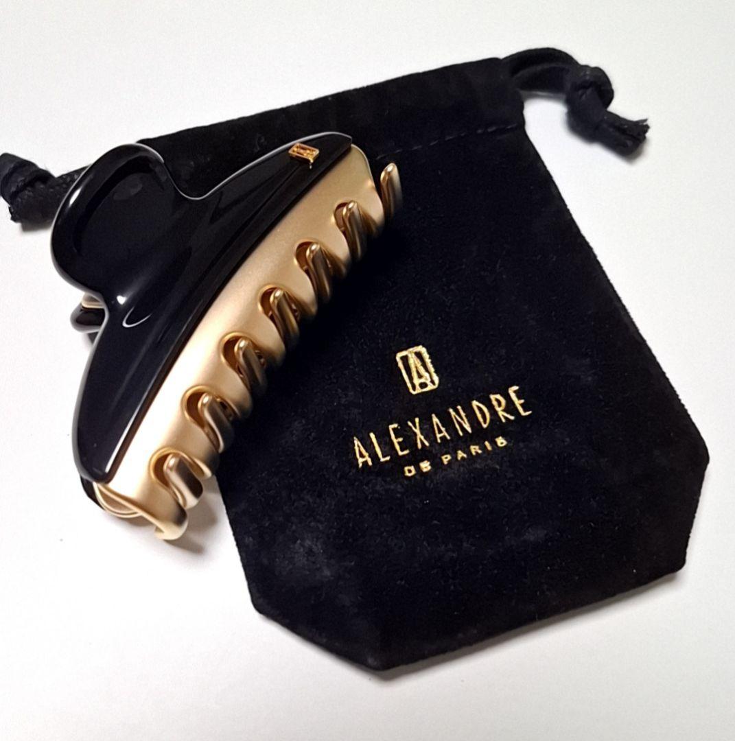 【美品】アレクサンドルドゥパリ M ヘアクリップ　人気のブラック 完売品