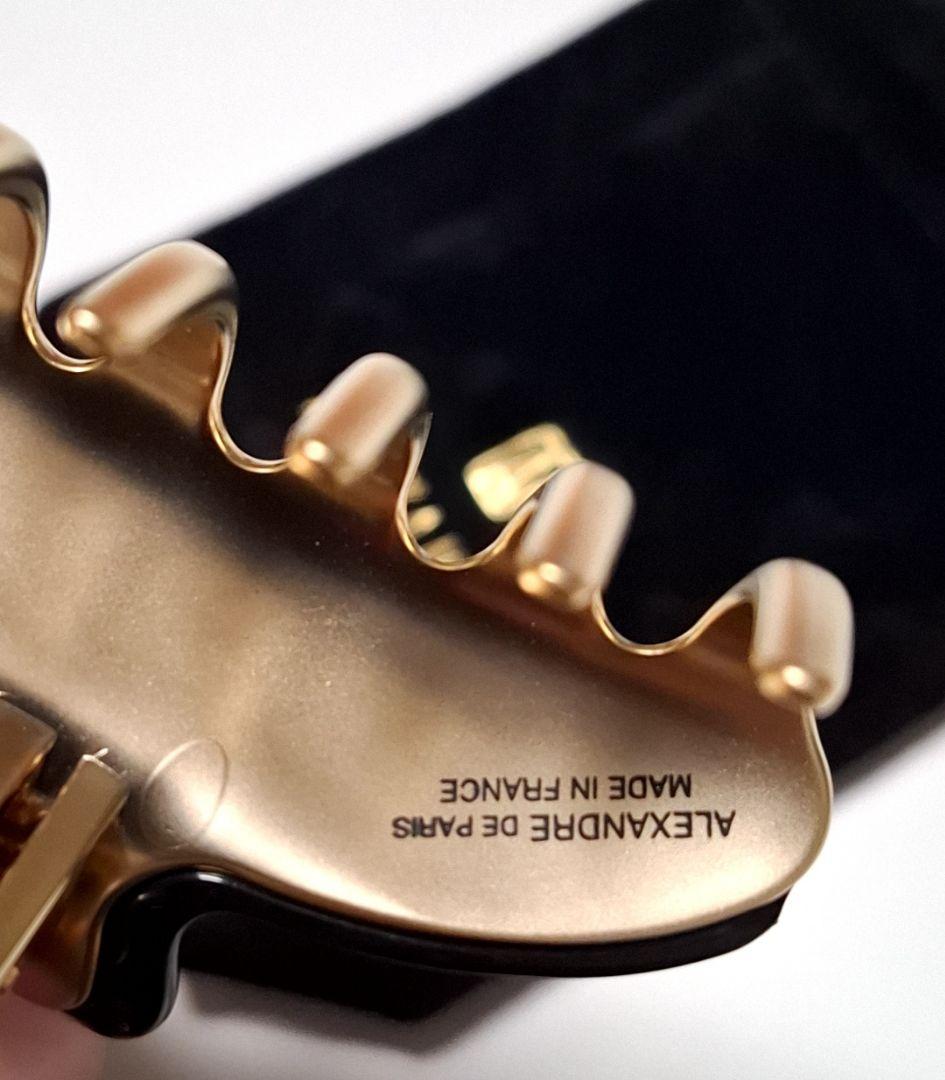 【美品】アレクサンドルドゥパリ M ヘアクリップ　人気のブラック 完売品