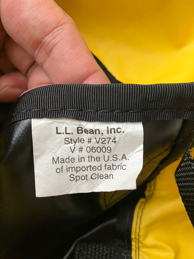 L.L.Bean アドベンチャーダッフル XL 黄色 USA製 90s ラージ