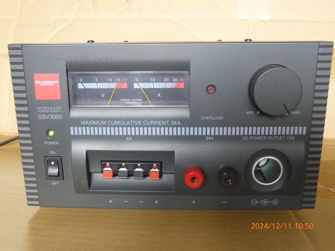 DIAMOND　34A　大型トランス式安定化電源　美品