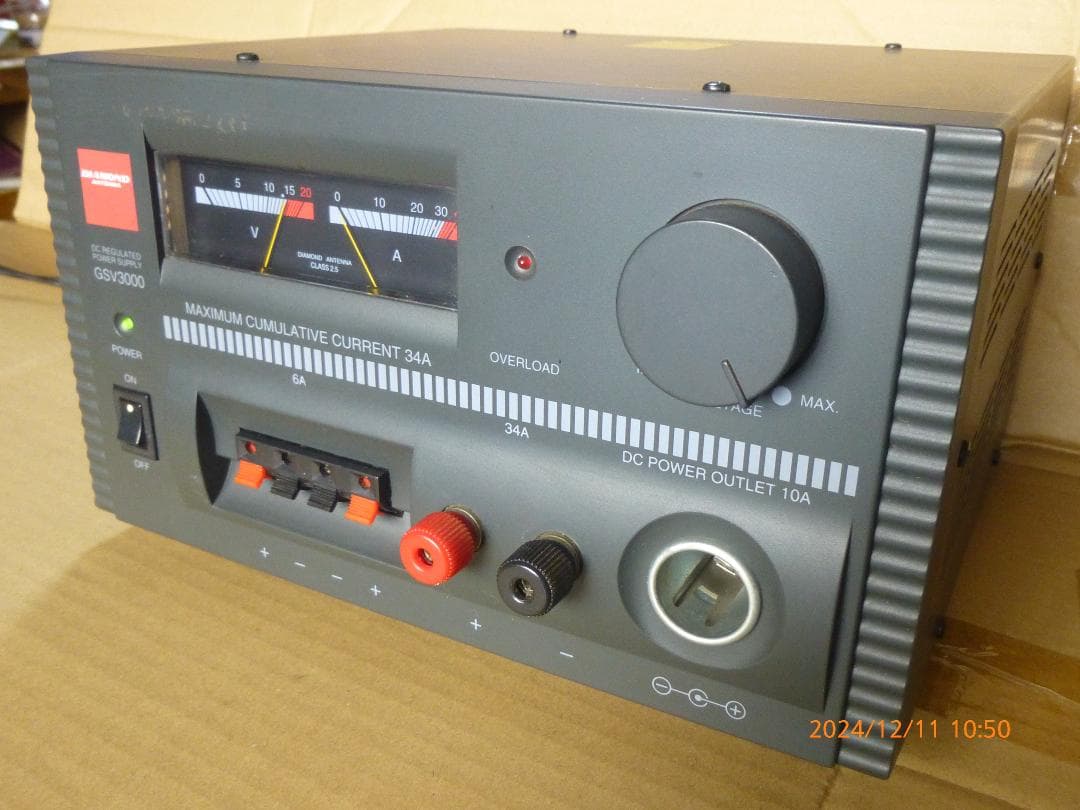 DIAMOND　34A　大型トランス式安定化電源　美品