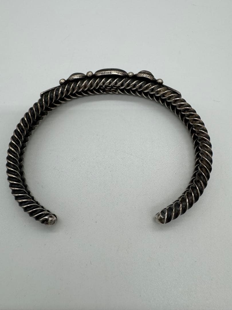 Navajo:ナバホ族 Donovan Cadman作 3連ターコイズ バングル