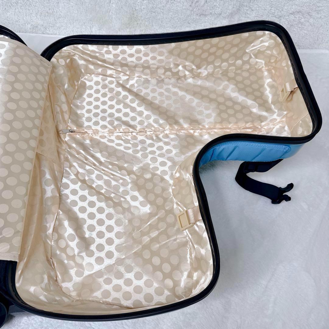 子供が乗れるキャリーケース スーツケース クッション ベルト 旅行 ブルー