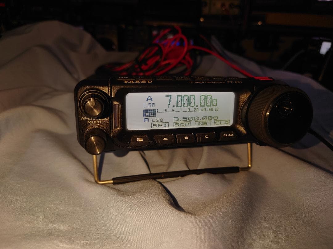 ブ*ン様 FT-891S 電源コード/マイク（社外）/アングル類付き（説明書付け