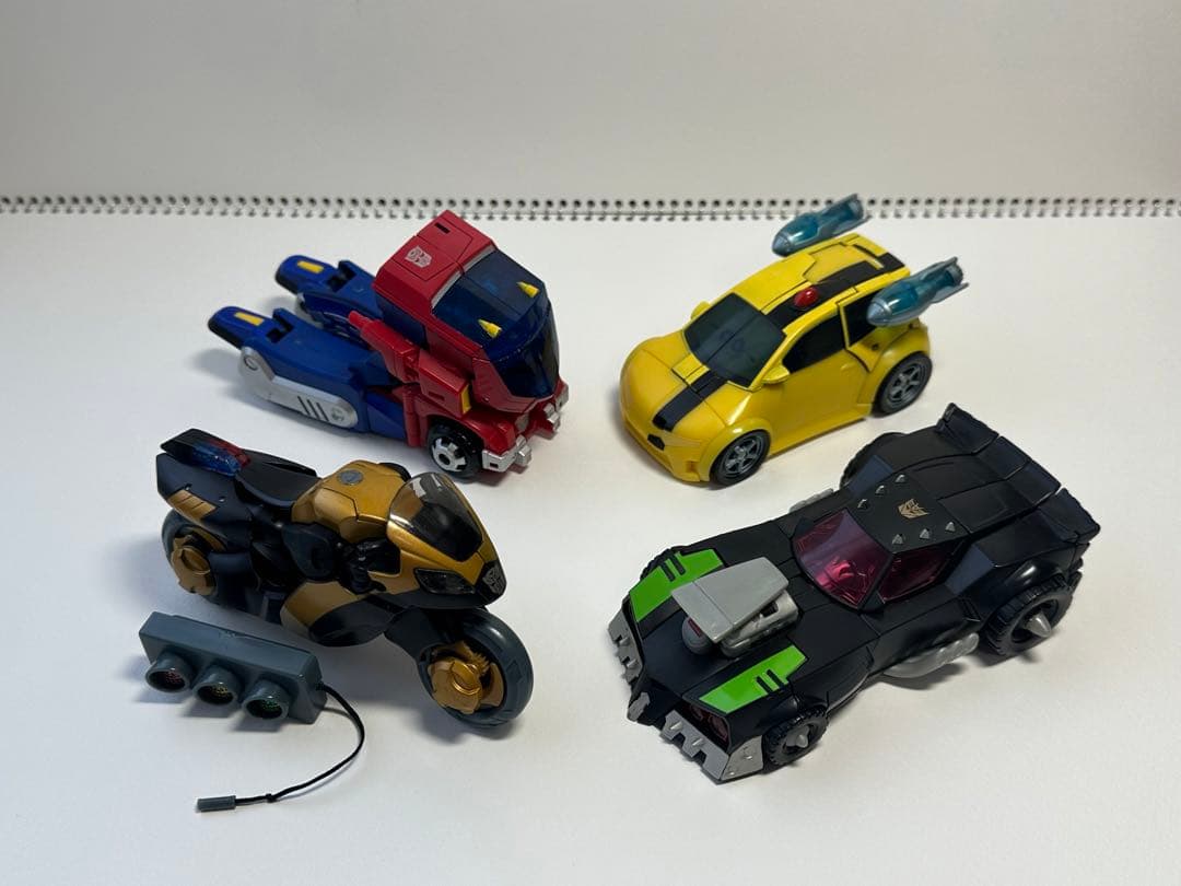 ミニカー transformers animated hasbro set