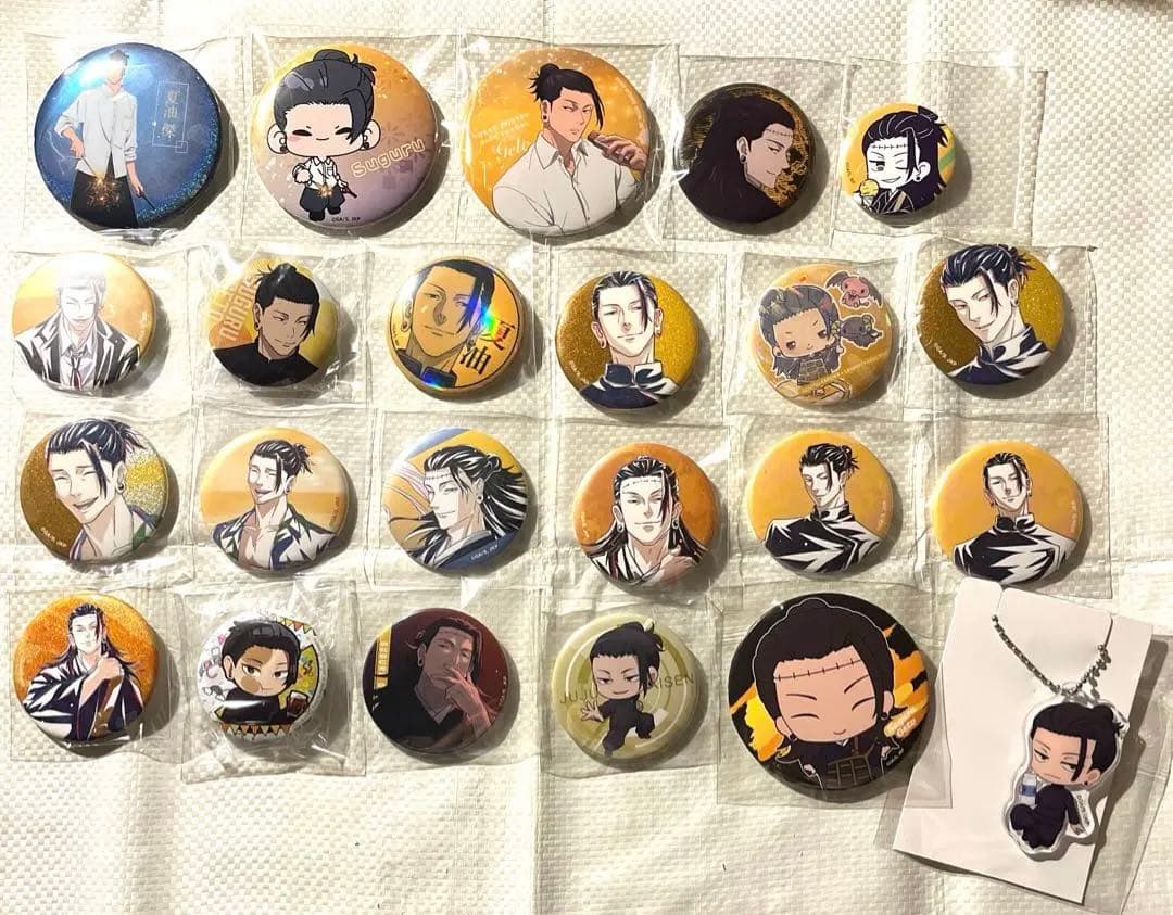 呪術廻戦　夏油傑　まとめ売り　40点以上　缶バッジ　アクリルキーホルダー