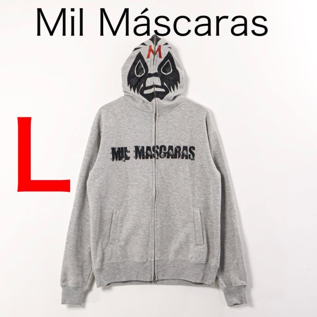 H4563-76◾️ミルマスカラス　コットン混　マスクパーカー