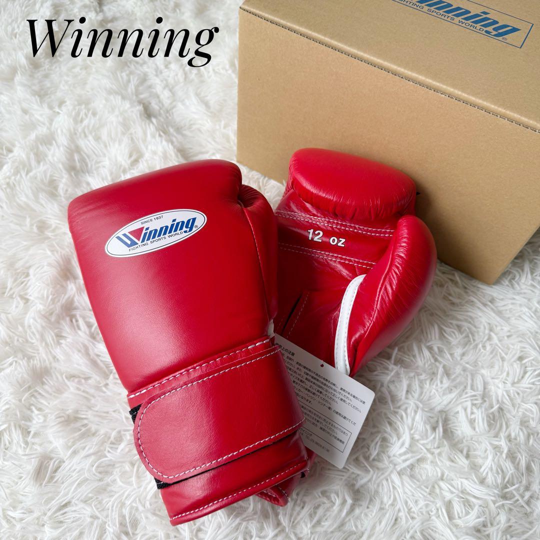 新品未使用⭐︎Winning 12オンス グローブ レッド マジックテープ式