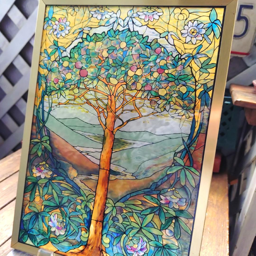 ルイスCティファニー ステンドグラスTree of Lifeグラスマスターズ社