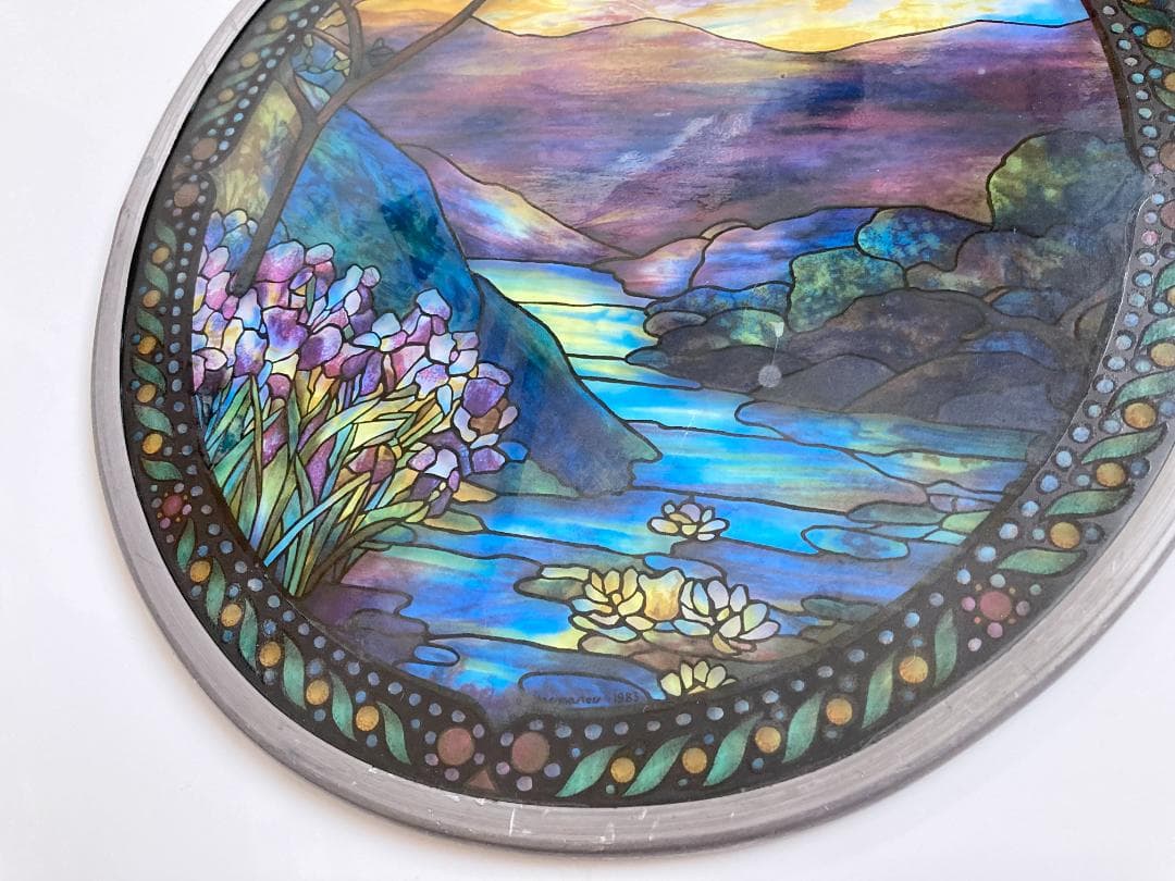 自然の風景 ステンドグラス グラスマスターズ ランドスケープ 円形