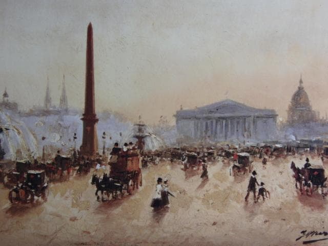 ジョアン・ミロ、コンコルド広場、希少画集画、新品高級額・額装付