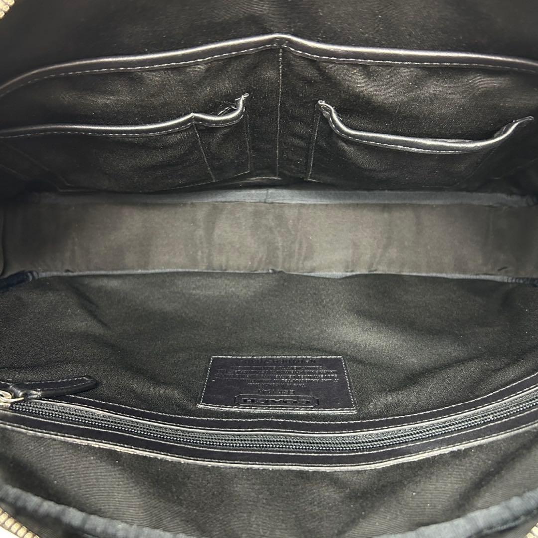✅【良品】メンテ済み　コーチ　ビジネスバッグ　COACH ショルダー　レザー