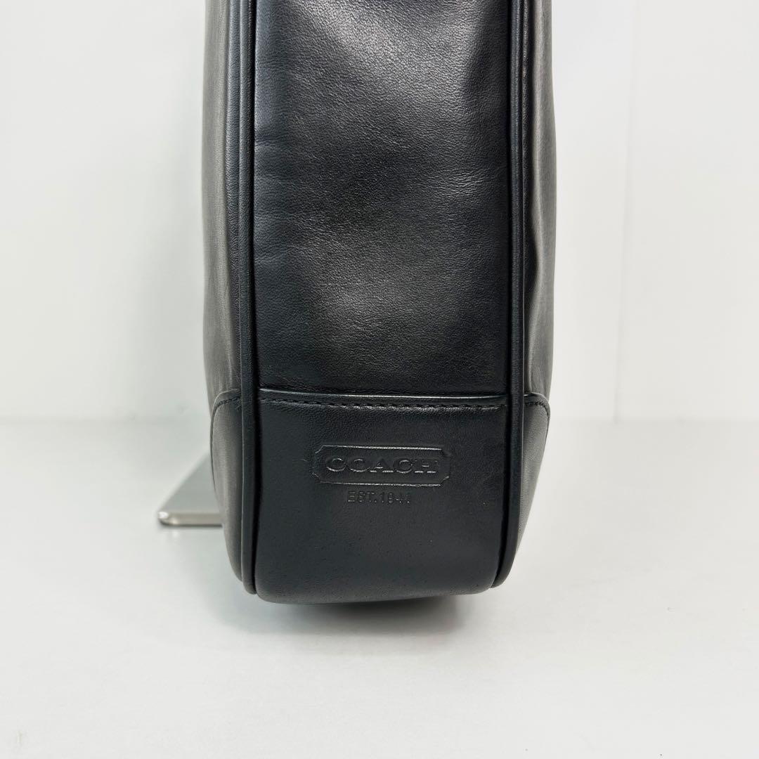 ✅【良品】メンテ済み　コーチ　ビジネスバッグ　COACH ショルダー　レザー