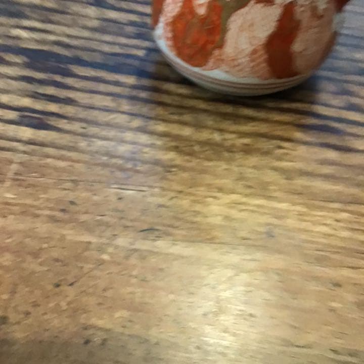 小野窯　赤絵唐人画急須　江戸時代　九谷焼