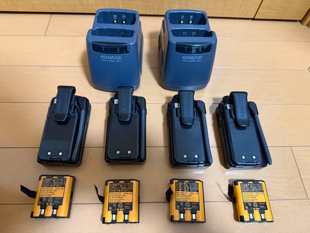 【4台セット】KENWOOD UBZ-LP20 充電器付特定小電力トランシーバー