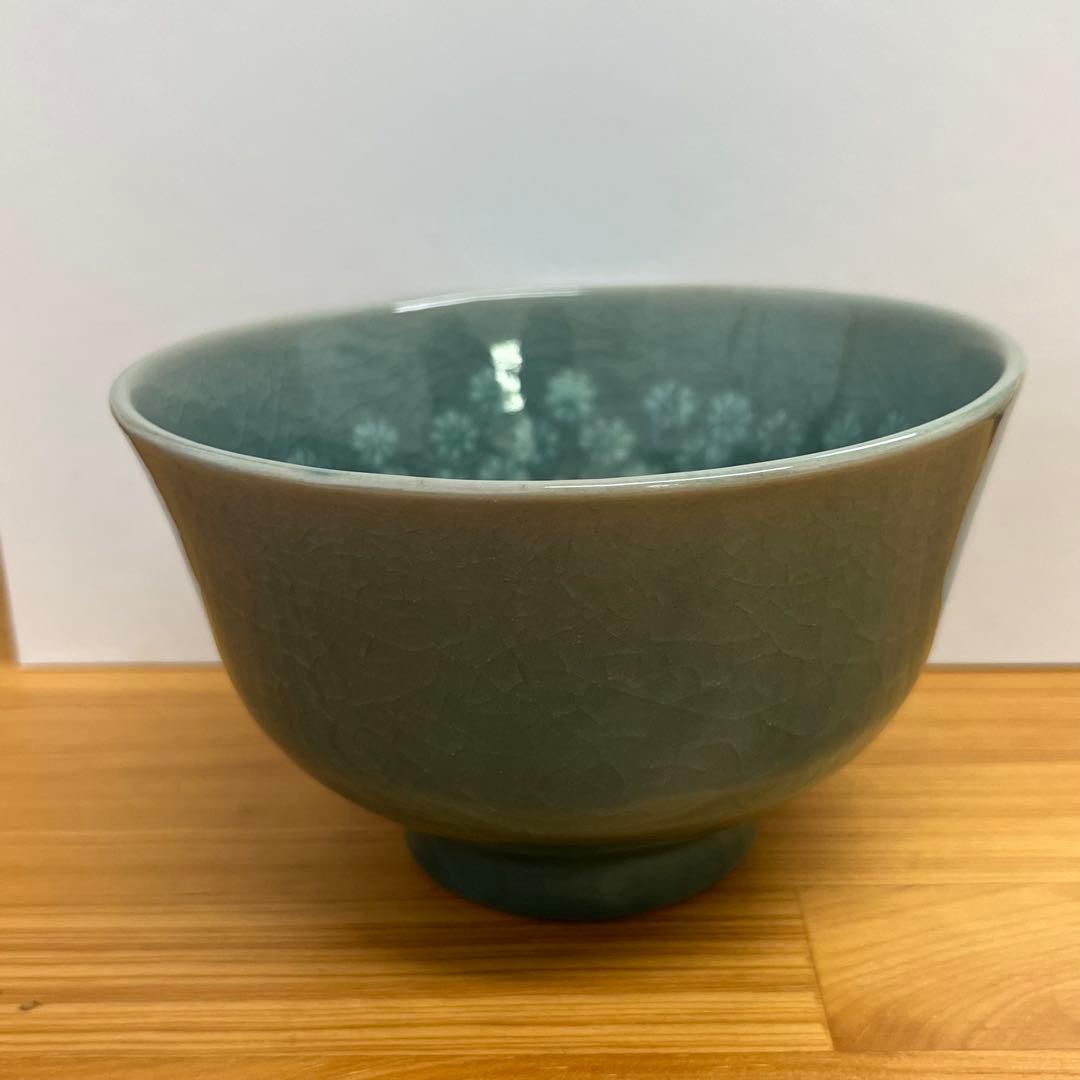 三國陶藝研究所　韓都鉉作　茶碗　美品　茶道具　工芸品　陶器　専用木箱付　美品