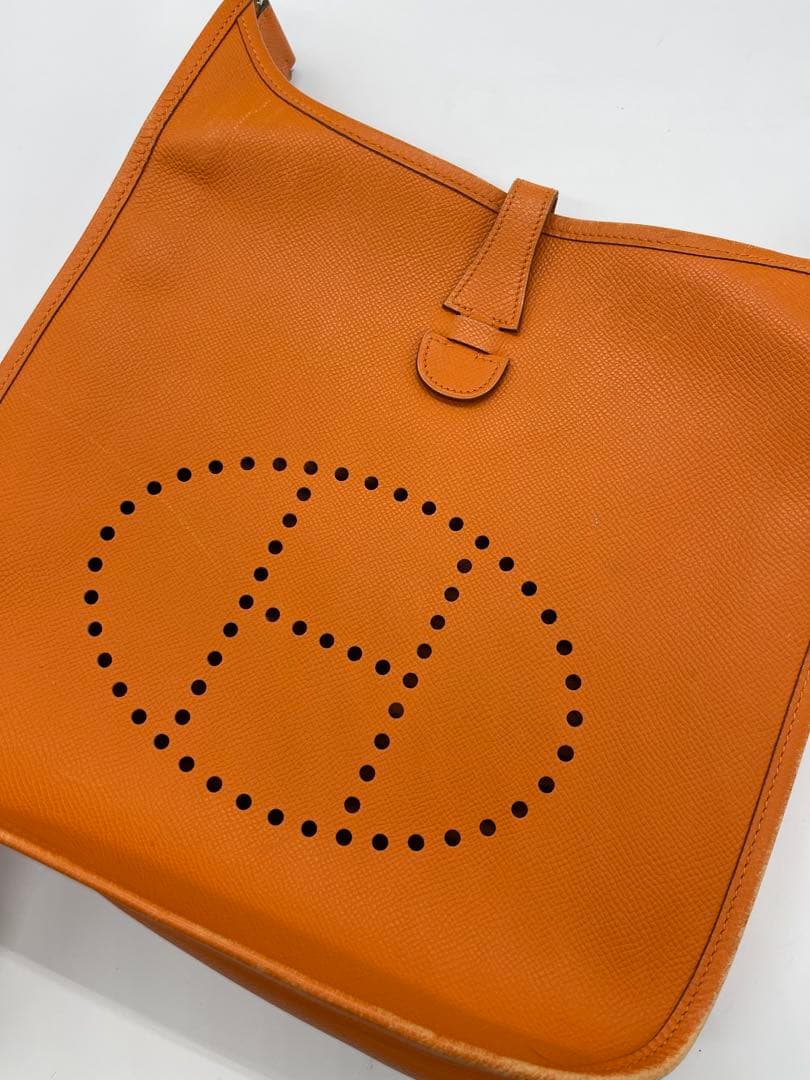 HERMES エルメス エヴリン PM ゴールド □J刻印 ショルダーバッグ
