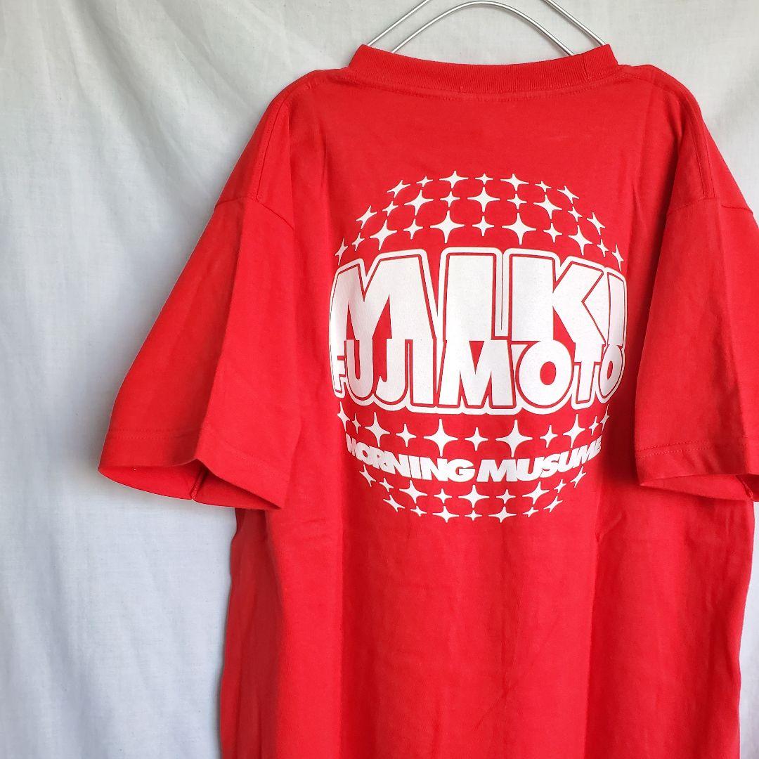 2007 モーニング娘 藤本美貴コンサート半袖 Tシャツ 赤 ミキティ