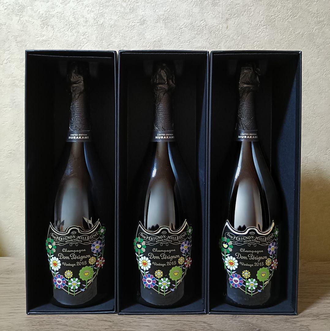 【新品・未開栓】ドン ペリニヨン ヴィンテージ2015 村上隆　限定 3本セット